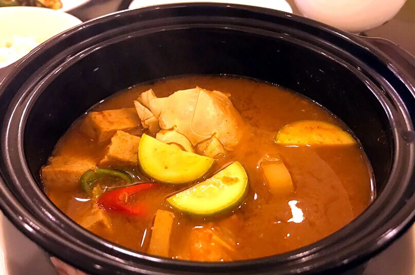 불고기와  해물 된장찌깨 ( Bulgoki &  Seafood  Doenjang Stew) — 사진 2